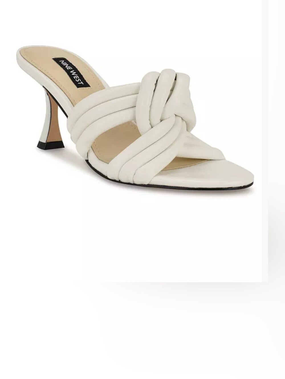 Nine West Norene Slip On Tapered Heel Dress Sandals. Sz 6.5